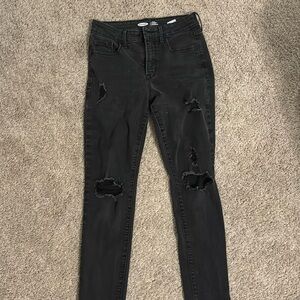 Old navy power slim straight high rise size 4